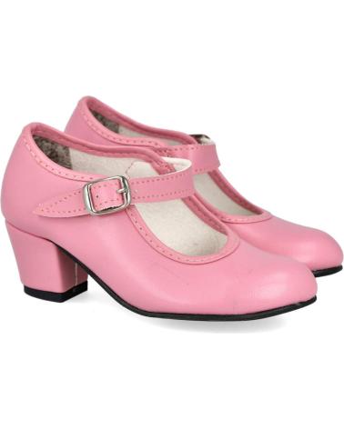 Zapatos L&R SHOES  de Niña LR SHOES 15-COLOR ZAPATOS FLAMENCA  ROSA