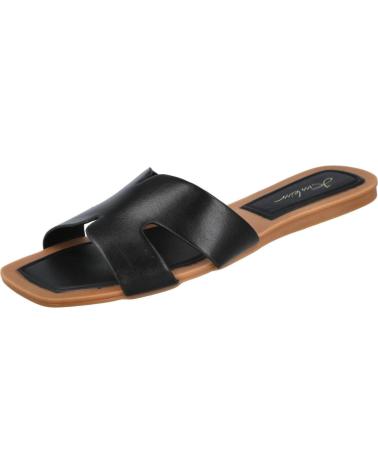 Sandalias BUBBLE BOBBLE  de Mujer M2437 SANDALIAS PLANAS DE PALA PARA MUJER  NEGRO