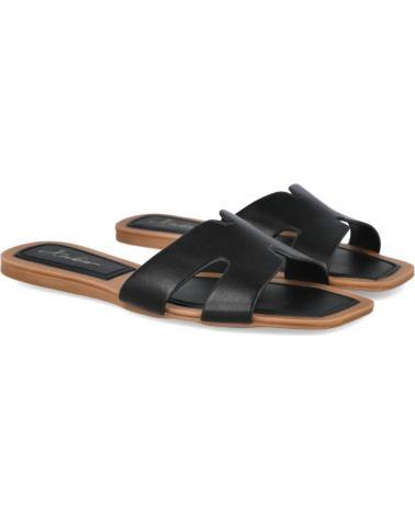 Sandalias BUBBLE BOBBLE  de Mujer M2437 SANDALIAS PLANAS DE PALA PARA MUJER  NEGRO
