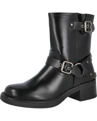 Boots für Damen POPCORN 3030 BOTAS MOTERAS DE MUJER NEGRO