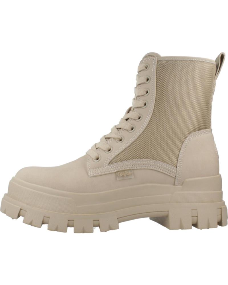 Bottes BUFFALO  pour Femme BOTAS MUJER MODELO ASPHA COM2 LACEUP MID COLOR MARRON  CREAM