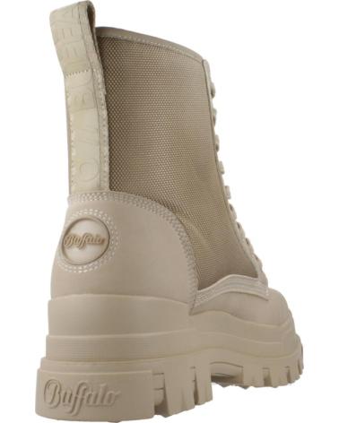 Bottes BUFFALO  pour Femme BOTAS MUJER MODELO ASPHA COM2 LACEUP MID COLOR MARRON  CREAM