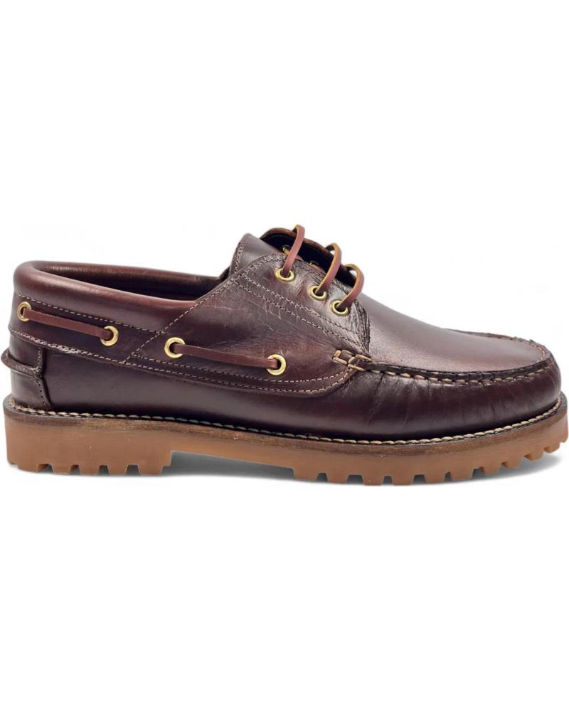 Chaussures TIMBOS  pour Homme ZAPATO NAUTICO DE HOMBRE PIEL MARRON 130638  MARRóN