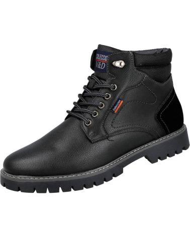 Botines L&R SHOES  de Hombre LR SHOES A981 BOTINES DE CORDONES PARA HOMBRE  NEGRO