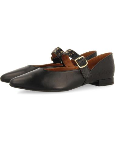 Sapatos GIOSEPPO  de Mulher 73645 BAILARINAS MERCEDITAS PIEL CON TACHUELAS REERSO  NEGRO