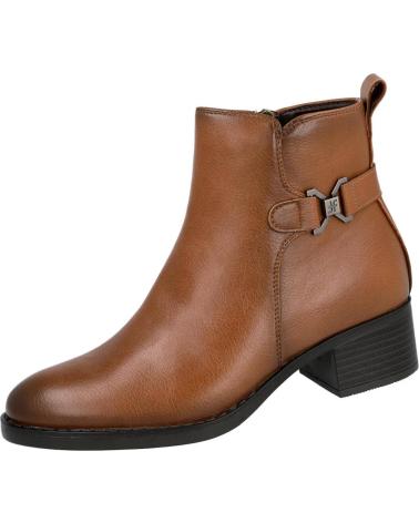 Botines L&R SHOES  de Mujer LR SHOES 5055 BOTINES DE TACON BAJO PARA MUJER  CUERO