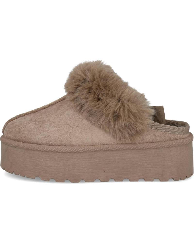 Zuecos de Mujer L&R SHOES LR SHOES 2MO-P7721-03 ZUECO AUSTRALIANO PELO MUJER PLATAFORM TAUPE