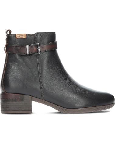 BOTIM PIKOLINOS MÁLAGA W6W-8622C1 EM COURO PRETO COM SALTO BLACK