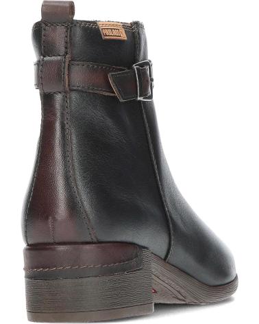 BOTIM PIKOLINOS MÁLAGA W6W-8622C1 EM COURO PRETO COM SALTO BLACK