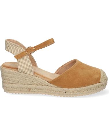 Sandálias PUNTOSALAO  de Mulher SANDALIA DE CUNA BAJA EN YUTE MUJER COLOR CAMEL TEXTURA  VARIOS COLORES