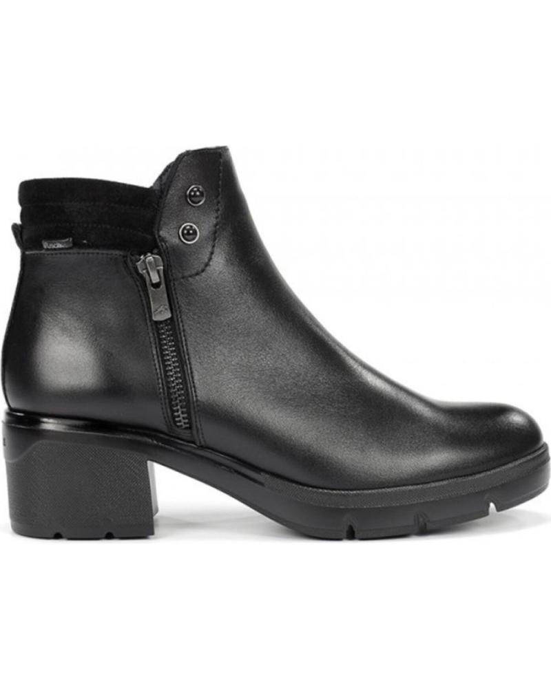 FLUCHOS F2102 STIEFELETTEN MIT ABSATZ SCHWARZ NEGRO