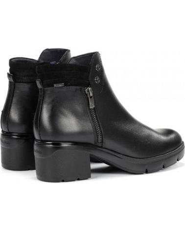 FLUCHOS F2102 STIEFELETTEN MIT ABSATZ SCHWARZ NEGRO
