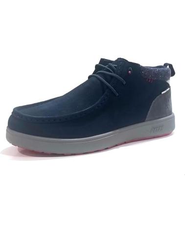 Zapatos WALK IN PITAS  de Hombre BOTIN CASUAL DE ANTE CON SUELA DE GOMA  MARINO