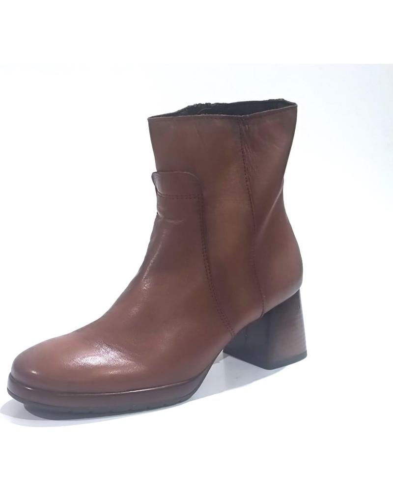 Botines DCHICAS  de Mujer BOTIN CASUAL DE PIEL CON TACON  CUERO