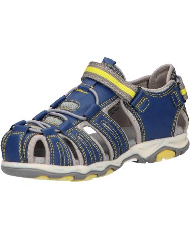 Sandales pour Garçon KICKERS 558542-30 KAWA 102 MARINE JAUNE