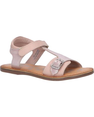 Sandalias de Niña KICKERS 784456-30 DIAZZ COW 131 ROSE CLAIR METALLISE