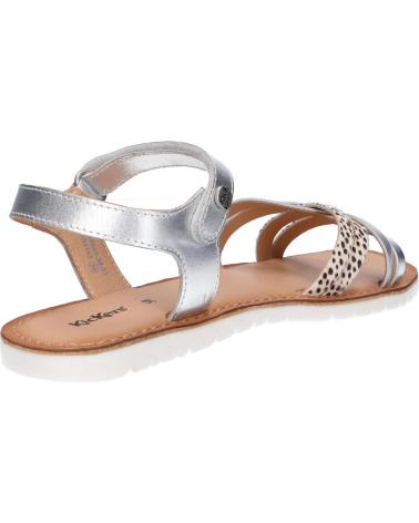 Sandalias de Mujer y Niña KICKERS 858655-30 BETTERNEW 33 BLANC ARGENT