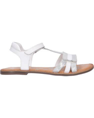 Woman and girl Sandals KICKERS 895212-30 DIAMANTO  3 BLANC ARGENT