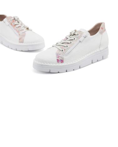 Chaussures JOSE SAENZ SHOES  pour Femme 2001-BG-D-BLANU  ZAPATO IRENE - PIEL BOGOTA Y DAMA BLANCO-NUDE