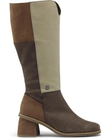 Botas JOSE SAENZ SHOES  de Mulher 5465-D-MOBEC  BOTA OLGA - PIEL DUBAI MORO-BEIGE-CUERO