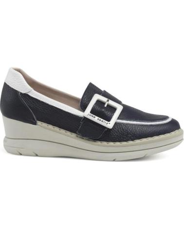 Chaussures JOSE SAENZ SHOES  pour Femme 4219-BG-MARBL  MOCASíN LIDIA - PIEL BOGOTA MARINO-BLANCO
