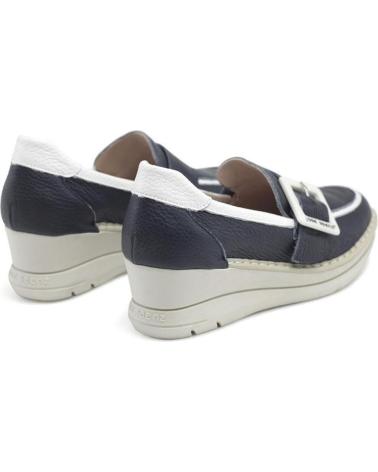 Chaussures JOSE SAENZ SHOES  pour Femme 4219-BG-MARBL  MOCASíN LIDIA - PIEL BOGOTA MARINO-BLANCO