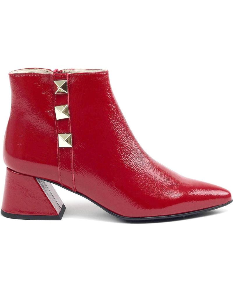 Botines JOSE SAENZ  de Mujer 4364-NP-POMOD  BOTíN JS ELEGANCE - PIEL NAPALACK ROJO