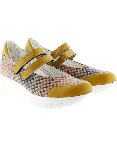 Woman shoes JOSE SAENZ SHOES 3078-BG-CR-MOSMU  SALóN ANGELA - PIEL BOGOTá-CORDEL MOSTAZA-MULTI