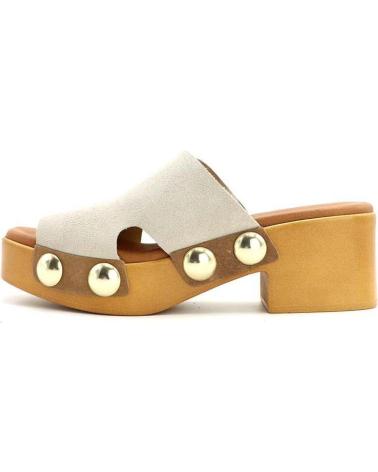 Zuecos MERISSELL  de Mujer ZUECO PALA TACHAS TIVA 218  SAND