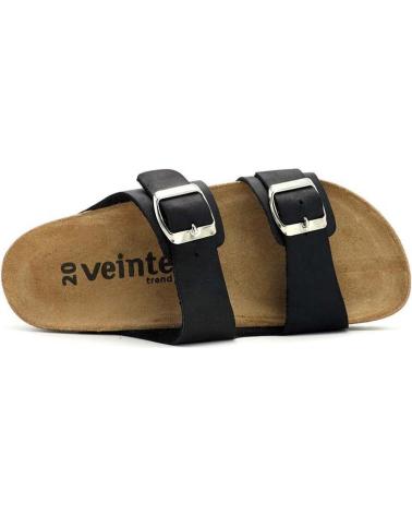 Sandalen 20 VEINTE TREND  für Damen ZUECO HEBILLAS MALU  NEGRO