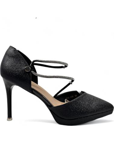 Sandales TIMBOS  pour Femme SANDALIA TACON FIESTA MUJER 130645  NEGRO