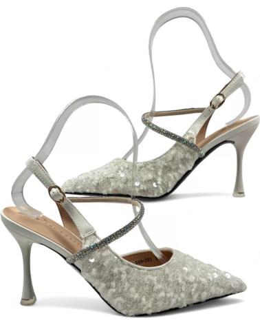 Sandales TIMBOS  pour Femme SANDALIA DE TACON NOVIA 130643  BLANCO