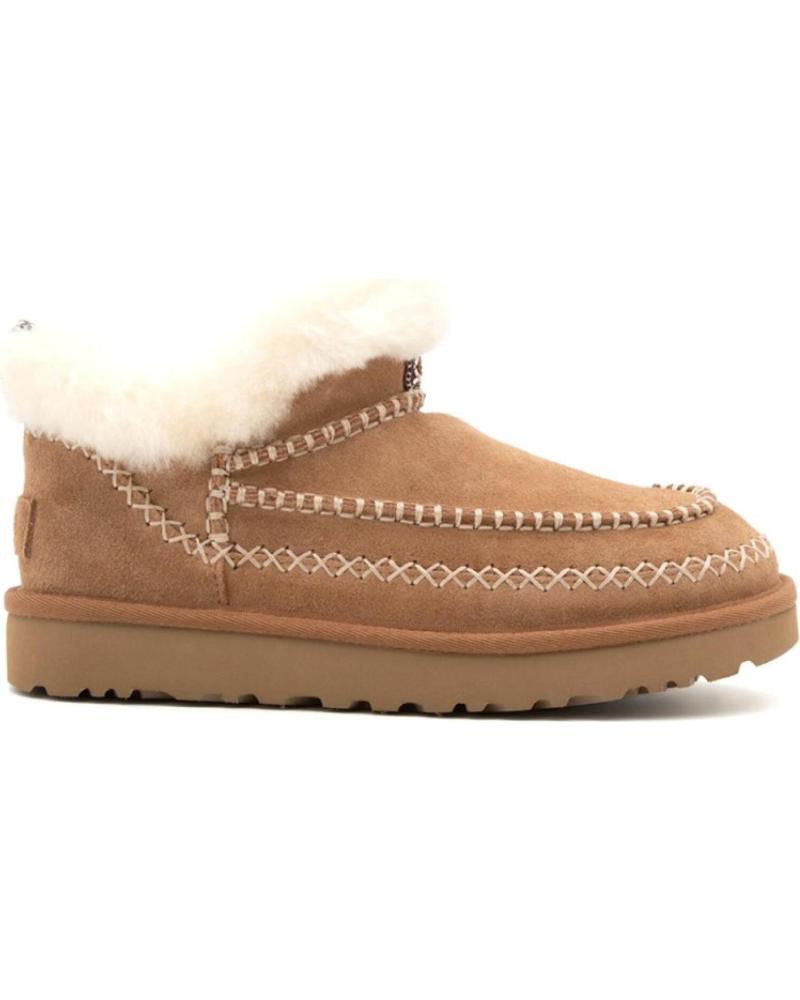 Stiefel UGG  für Damen BOTINES PLANOS W CLASSIC ULTRA MINI ALPINE MUJER CUERO  MARRóN