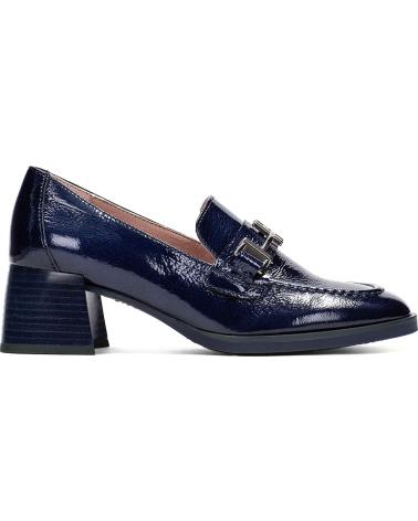 Chaussures HISPANITAS  pour Femme ZAPATO MOCASIN CASUAL DE CHAROL CON TACON  MIDNIGHT