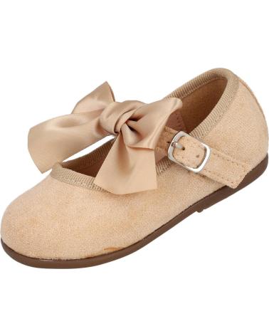 Zapatos BUBBLE BOBBLE  de Niña BUBBLE KIDS C1130 MERCEDITAS DE NINA CON LAZO  BEIGE