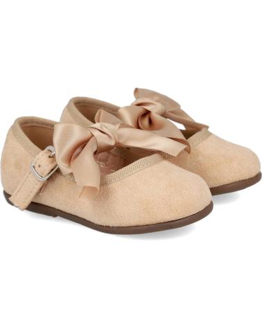Zapatos BUBBLE BOBBLE  de Niña BUBBLE KIDS C1130 MERCEDITAS DE NINA CON LAZO  BEIGE