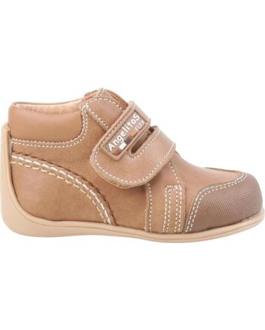 Botines ANGELITOS  de Niña y Niño BOTAS 610 BOTA VELCRO  MARRóN