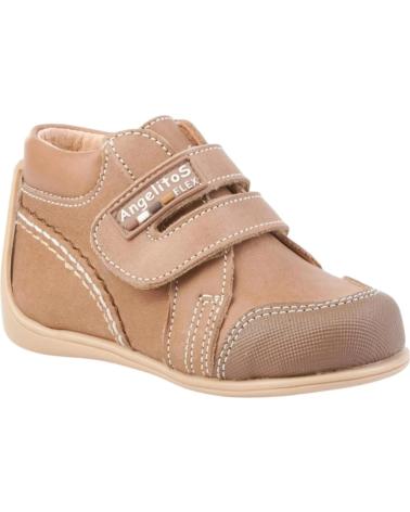 Bottines ANGELITOS  pour Fille et Garçon BOTAS 610 BOTA VELCRO  MARRóN