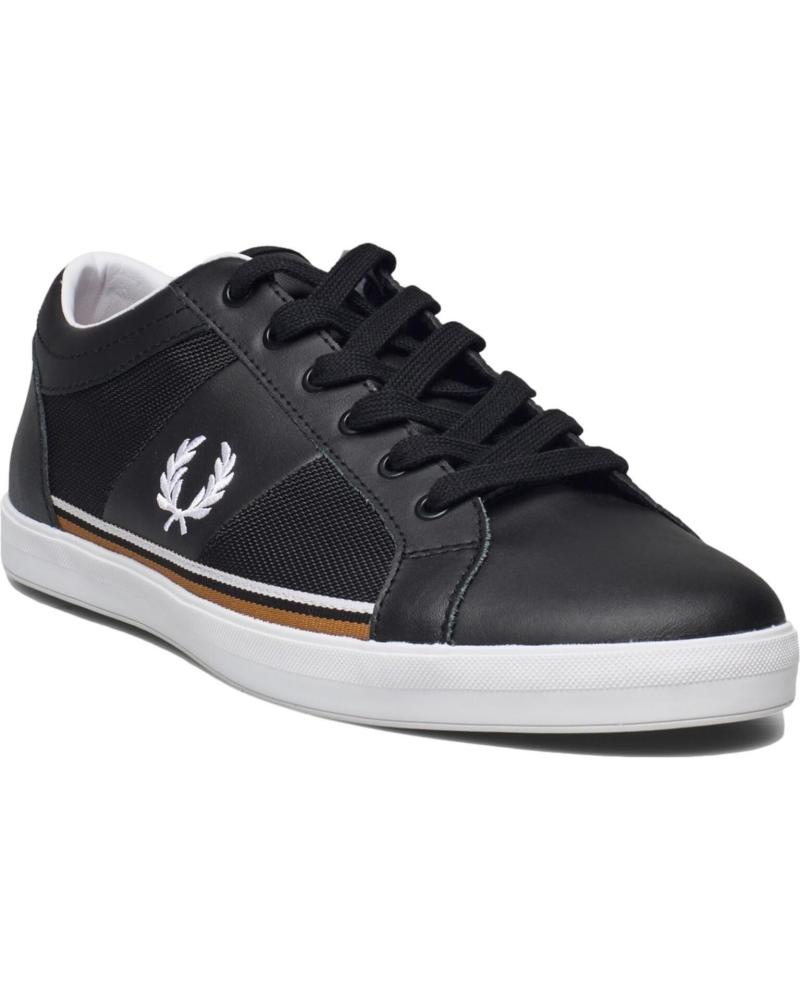 Scarpe Sport De Hombre FRED PERRY ZAPATILLAS BASELINE TIPPED POLY LEATHER 102 BLACK