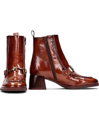 Botines HISPANITAS  de Mujer BOTIN ESTILO MOCASIN CREMALLERA  C001 CUERO