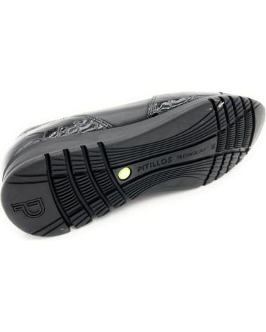 Zapatos PITILLOS  de Mujer 20003 COMB MOCAS  NEGRO