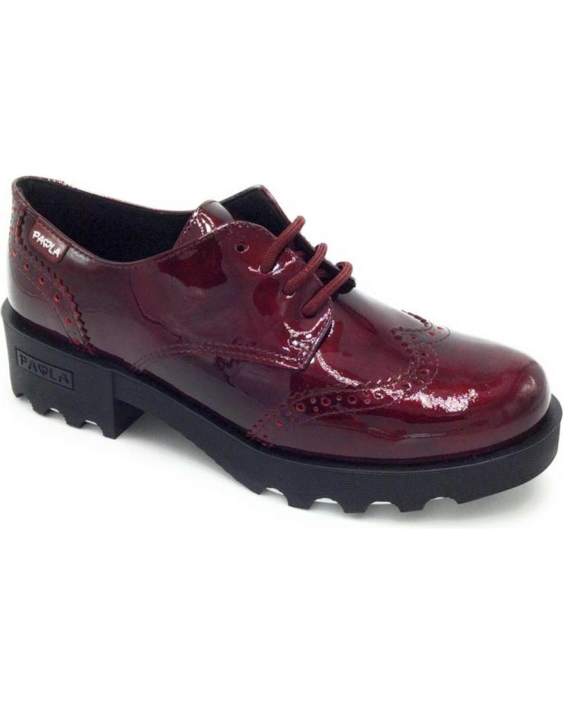 Zapatos PABLOSKY  de Niña BLUCHER 845969 CHAROL RIOJA  BURDEOS
