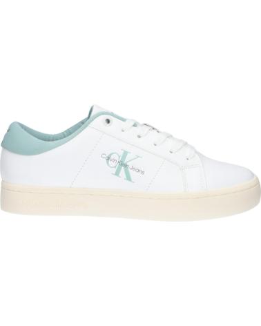 Woman Zapatillas deporte CALVIN KLEIN YW0YW01444 CLASSIC CUPSOLE  02R BRIGHT WHITE-BLUE SURF