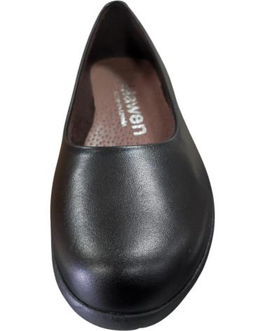Zapatos MAWEN  de Mujer MOCASIN-SALONDE PIEL CON CUNA - ELEGANCIA Y CONFORT EN CADA  NEGRO