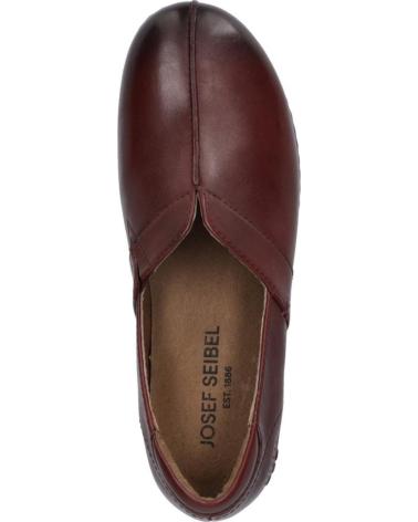 Mocasines JOSEP SEIBEL  de Mujer DARLA-01 PIEL BURDEOS  GRANATE