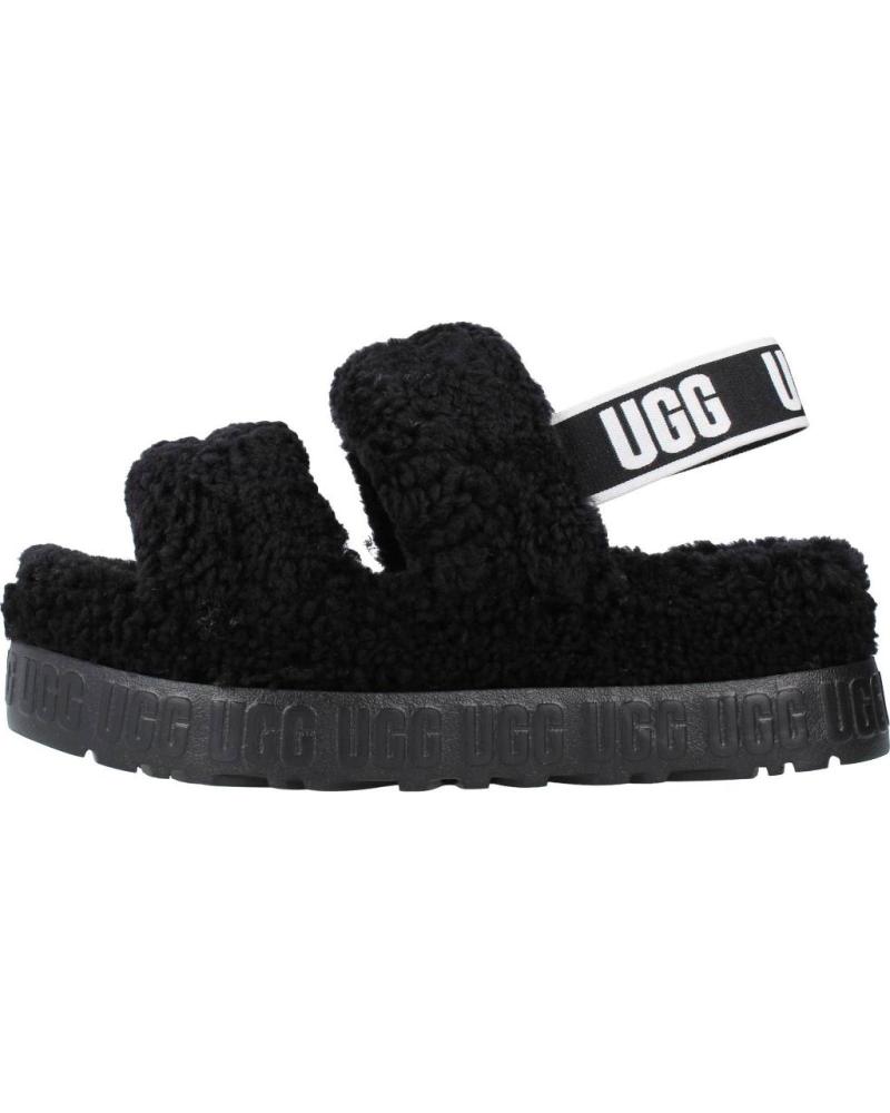 Calzado de casa UGG  de Mujer ZAPATILLAS HOGAR MUJER MODELO W OH FLUFFITA COLOR NEGRO BLAC  BLACK