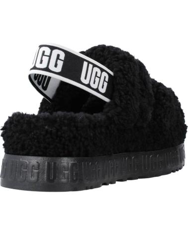 Calzado de casa UGG  de Mujer ZAPATILLAS HOGAR MUJER MODELO W OH FLUFFITA COLOR NEGRO BLAC  BLACK
