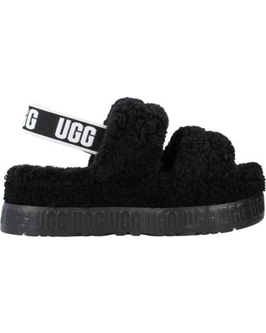 Calzado de casa UGG  de Mujer ZAPATILLAS HOGAR MUJER MODELO W OH FLUFFITA COLOR NEGRO BLAC  BLACK