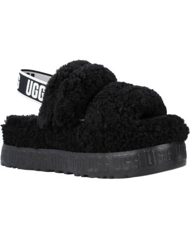 Calzado de casa UGG  de Mujer ZAPATILLAS HOGAR MUJER MODELO W OH FLUFFITA COLOR NEGRO BLAC  BLACK