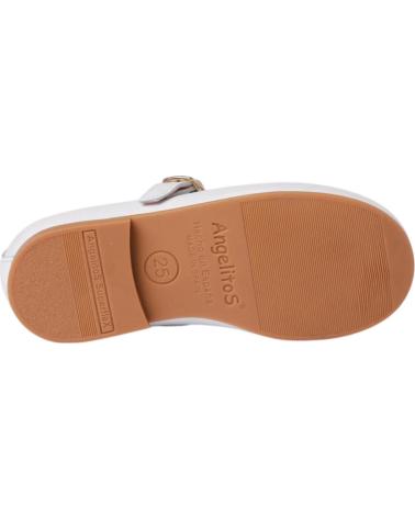 Schuhe ANGELITOS  für Mädchen BAILARINAS 1103 BAILARINA HEBILLA  BLANCO